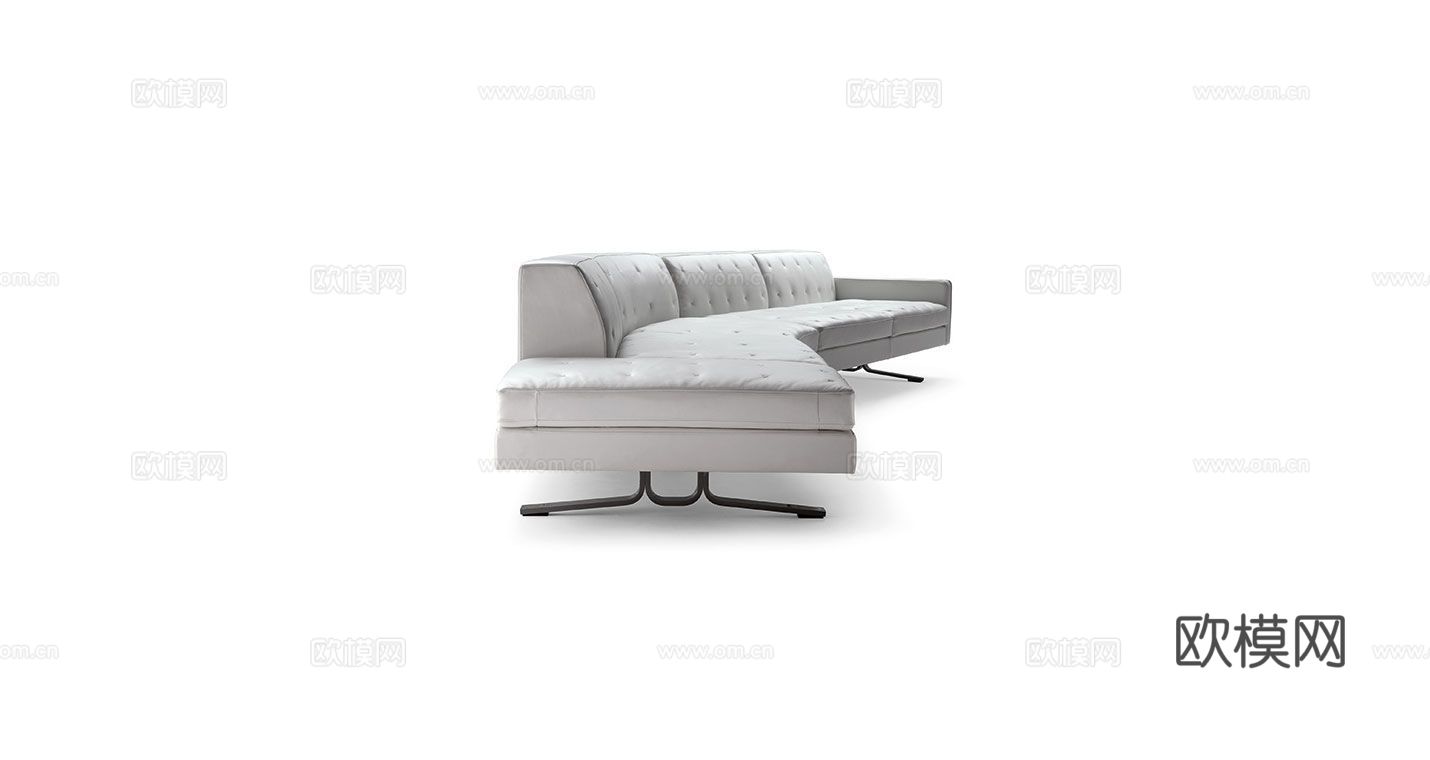 Poltrona Frau 多人沙发3d模型下载（渲染图3）