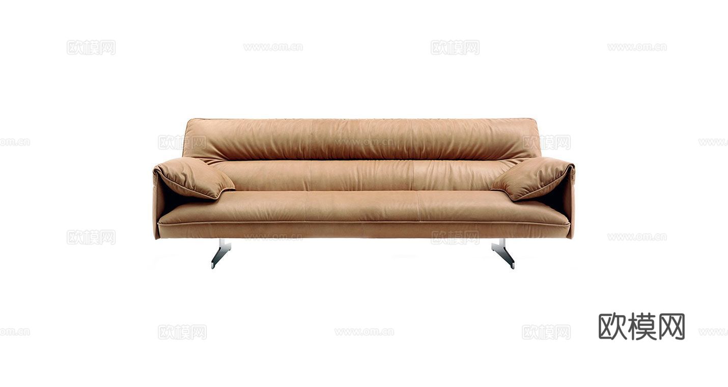 Poltrona Frau 意式双人沙发3d模型下载（渲染图6）