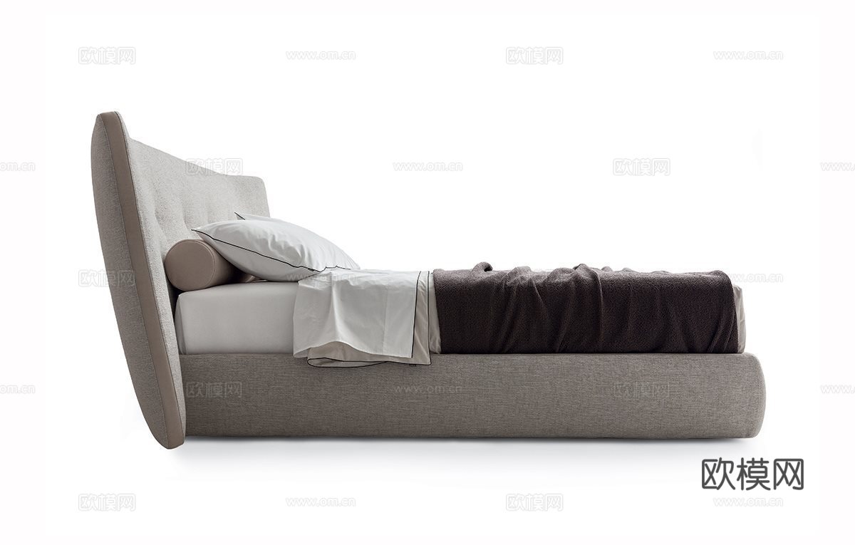 Poliform 双人床3d模型下载（渲染图2）