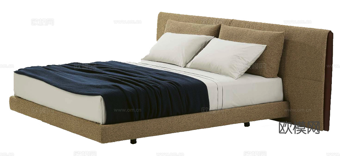 Poliform 双人床3d模型下载（渲染图3）