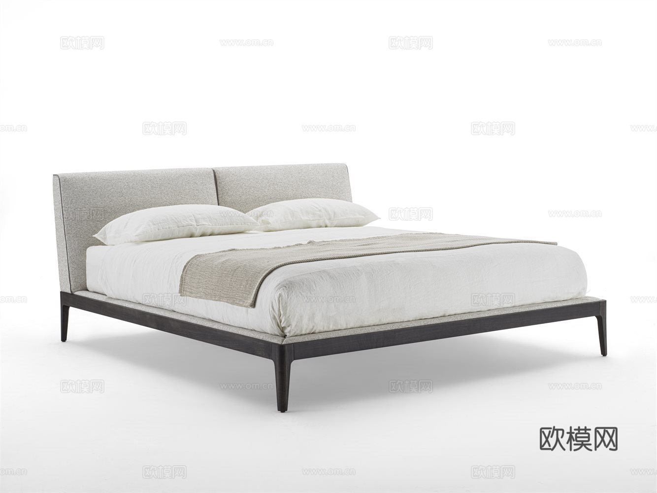 porada 意式双人床3d模型下载（渲染图1）
