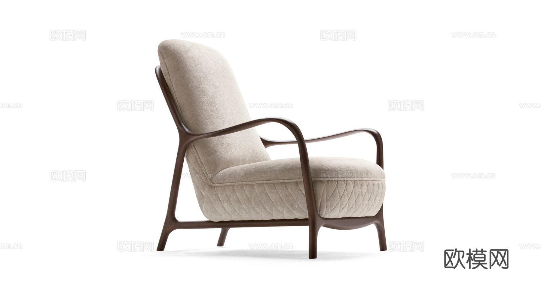 OPERA 原木休闲椅3d模型下载（渲染图2）