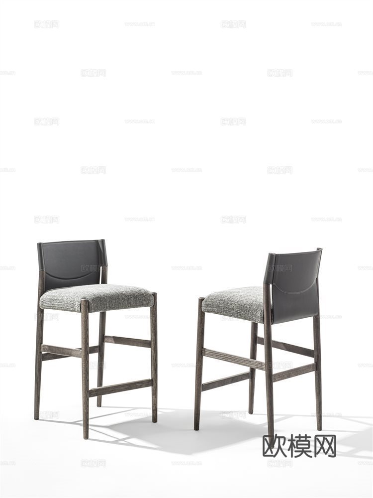 porada 意式吧椅3d模型下载（渲染图1）