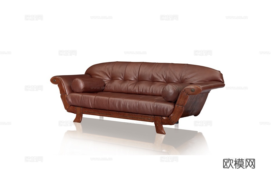 PACIFIC GREEN 中古风双人沙发3d模型下载（渲染图1）