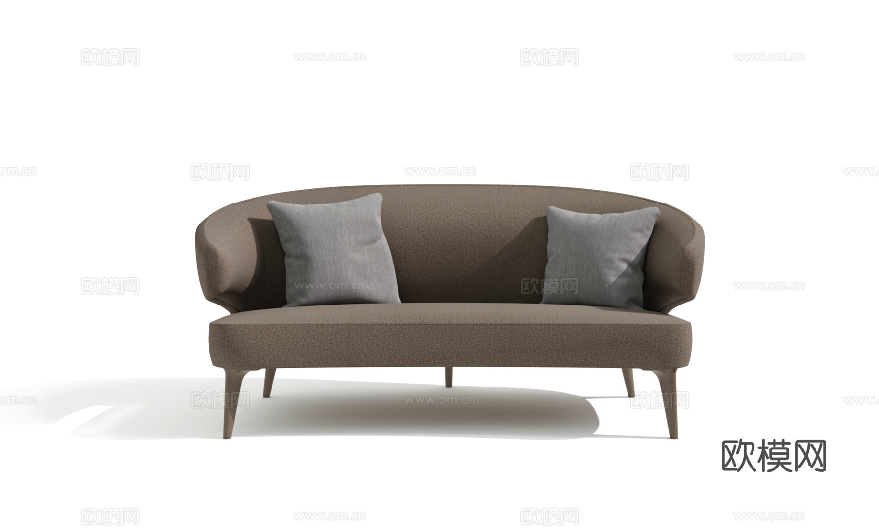 Minotti 意式双人沙发3d模型下载