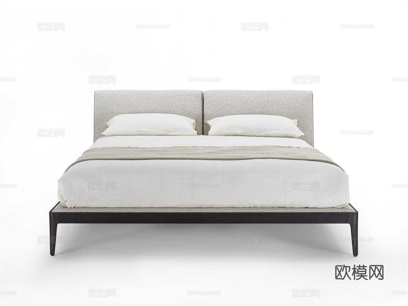 porada 意式双人床3d模型下载（渲染图5）