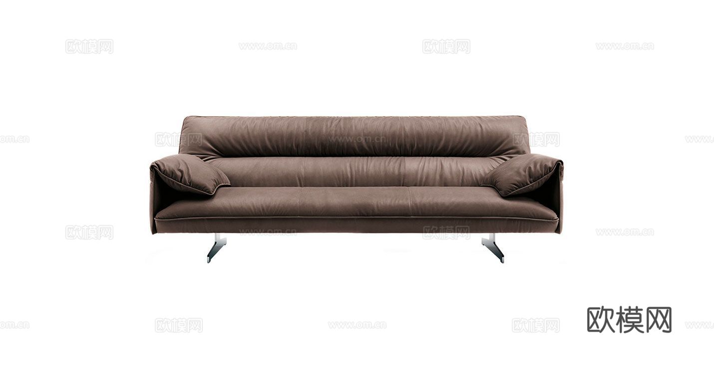 Poltrona Frau 意式双人沙发3d模型下载（渲染图1）