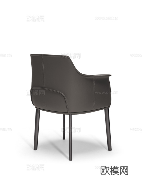 Poltrona Frau 意式餐椅3d模型下载（渲染图2）