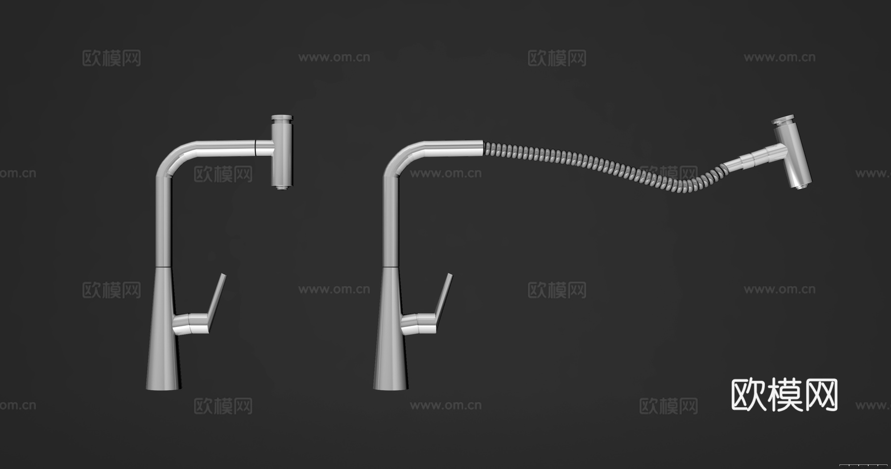 现代厨房水龙头3d模型
