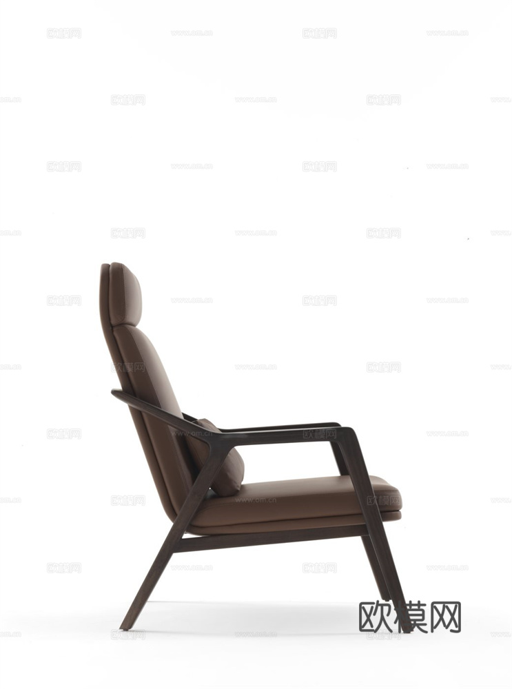 porada 意式扶手椅3d模型下载（渲染图3）
