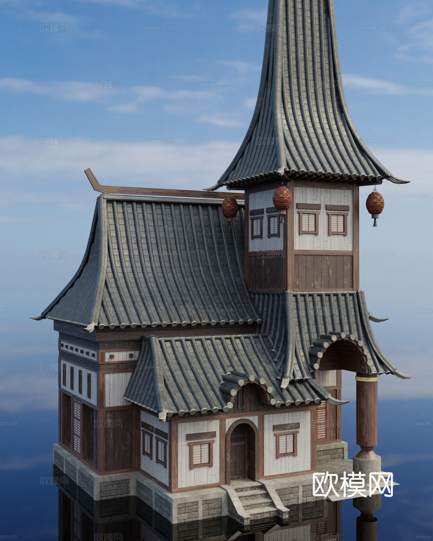 日式建筑 日式古建 日式城堡 日式宫殿 古建筑su模型