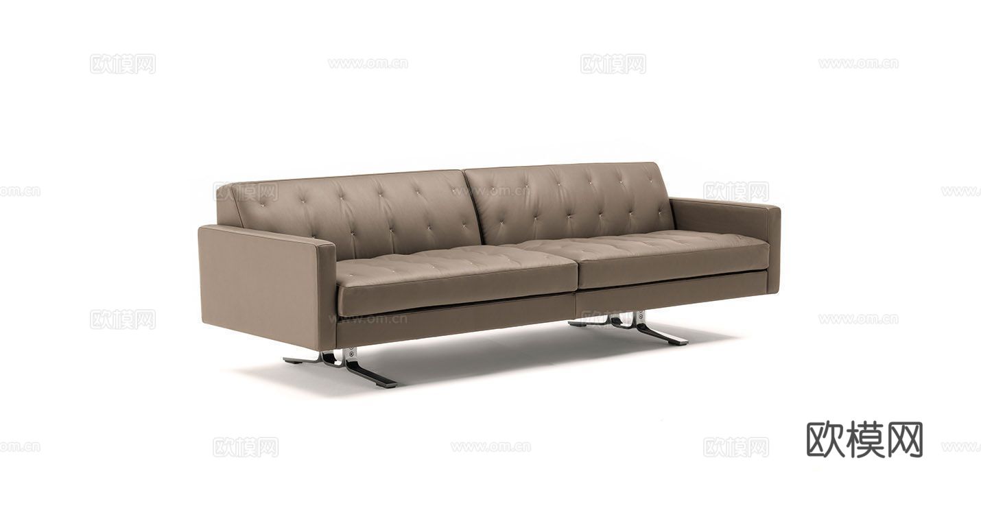 Poltrona Frau 双人沙发3d模型下载（渲染图5）