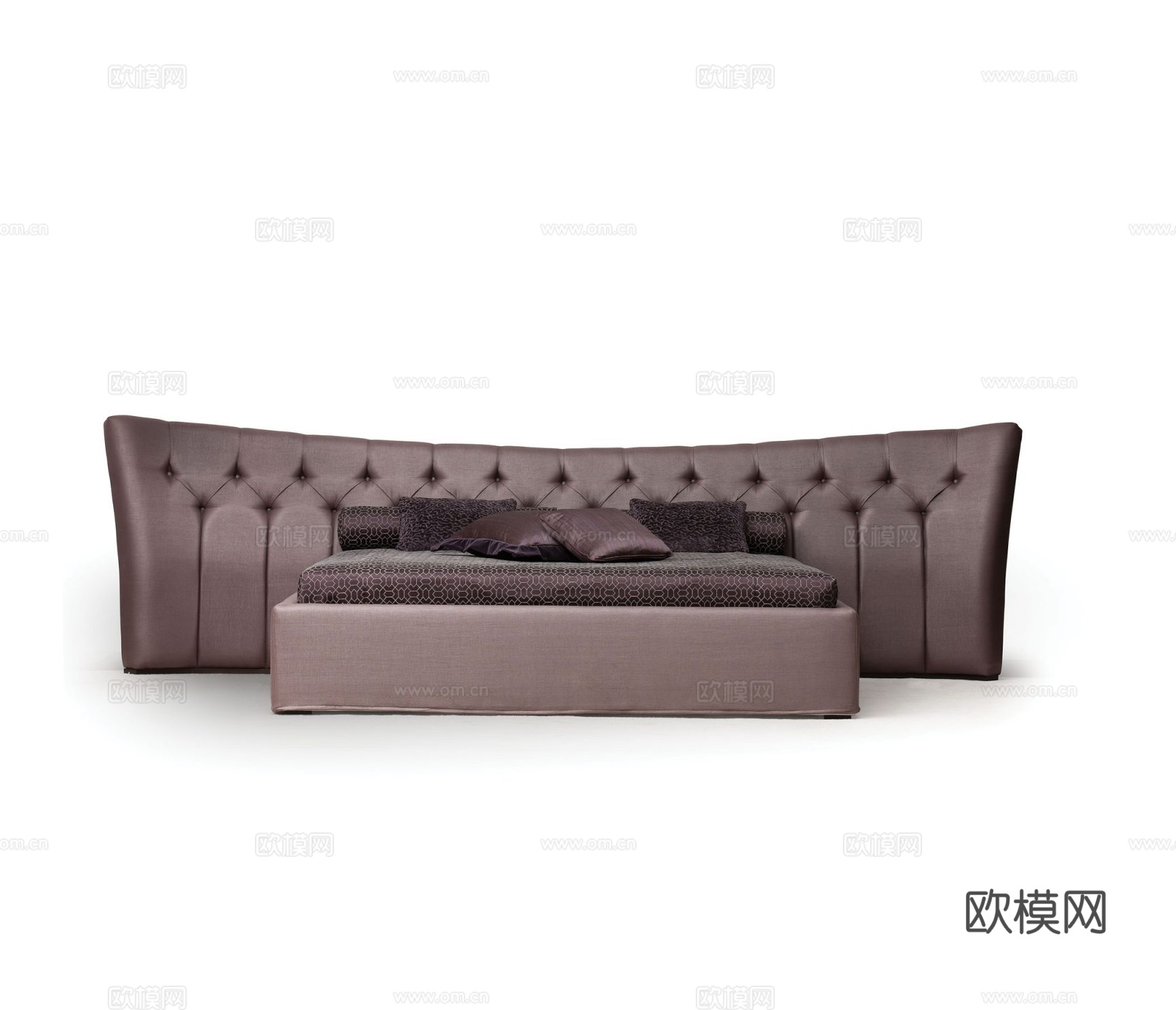 OPERA 简欧双人床3d模型下载