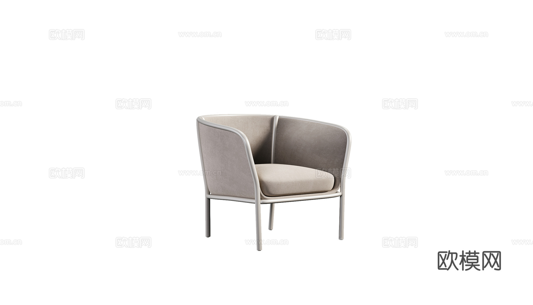 Molteni&C 意式休闲椅3d模型下载（渲染图2）