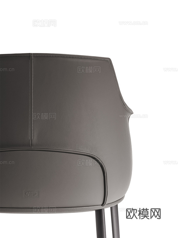 Poltrona Frau 意式餐椅3d模型下载（渲染图5）