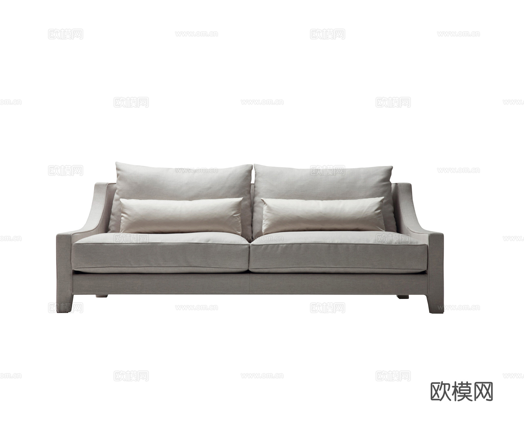 OPERA 简欧双人沙发3d模型下载