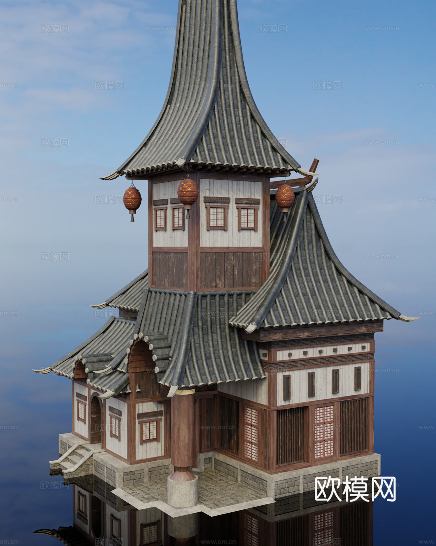 日式建筑 日式古建 日式城堡 日式宫殿 古建筑su模型