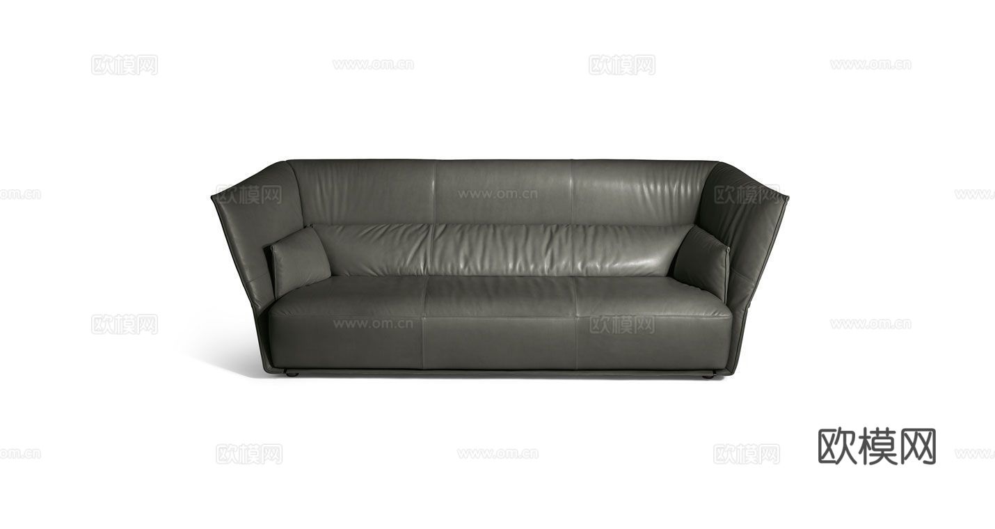 Poltrona Frau 意式双人沙发3d模型下载（渲染图1）