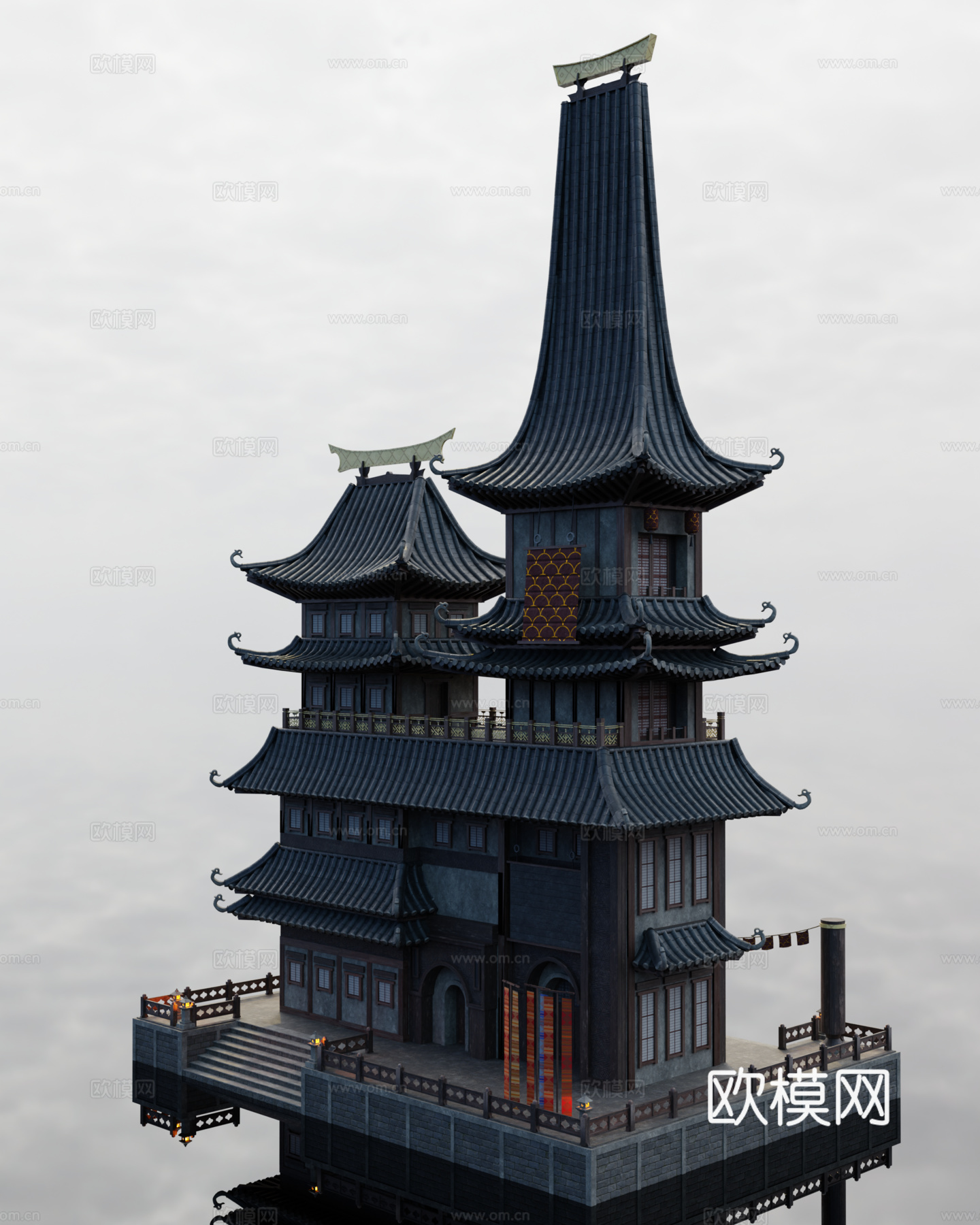 日式建筑 日式古建 日式城堡 日式宫殿 古建筑su模型