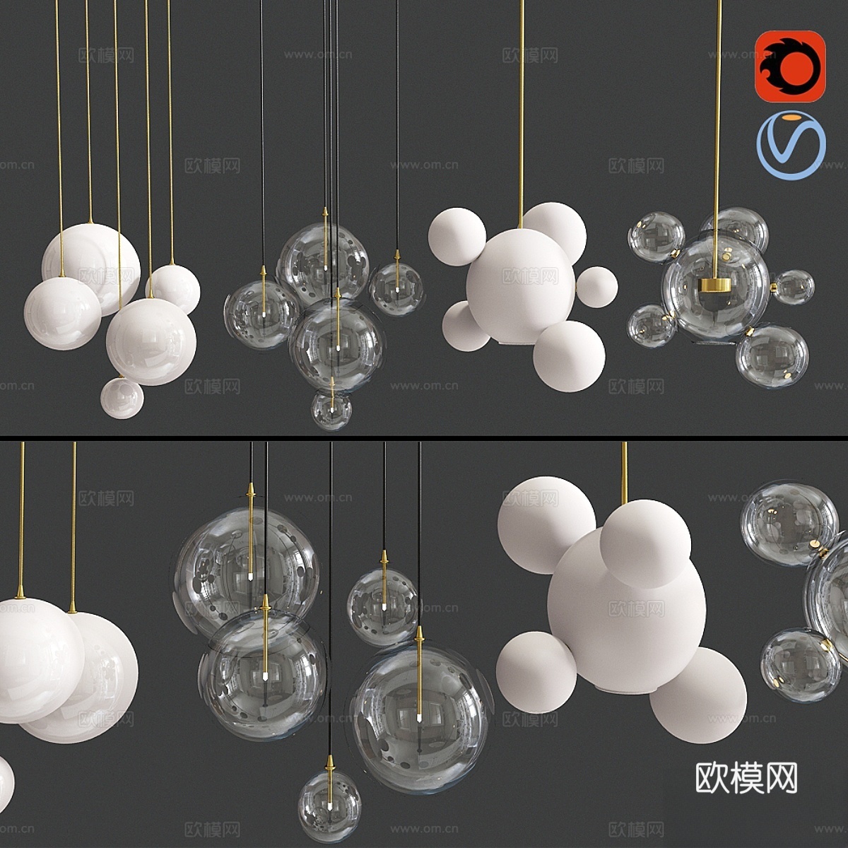照明套装 213d模型