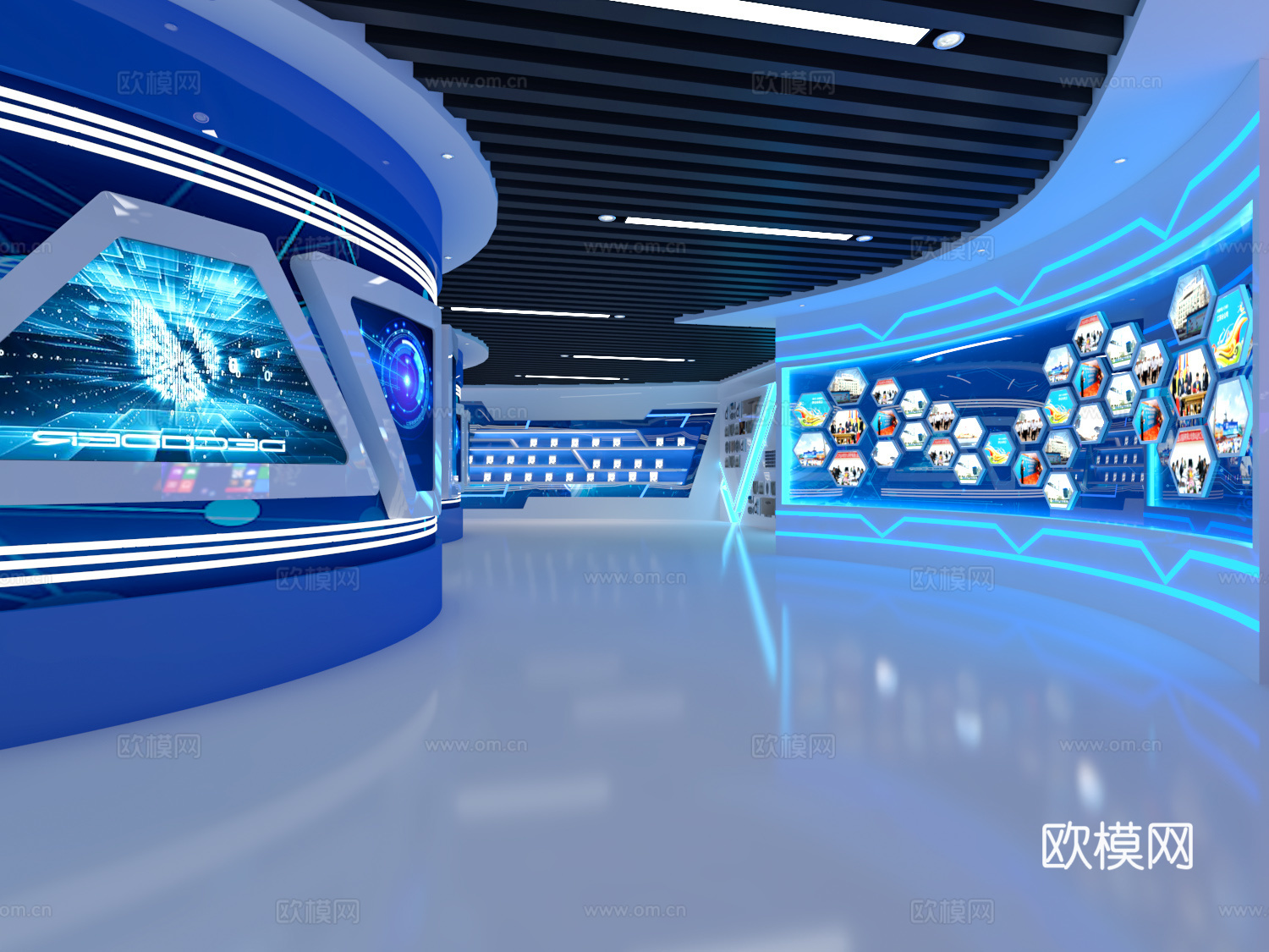 现代科技展厅3D模型