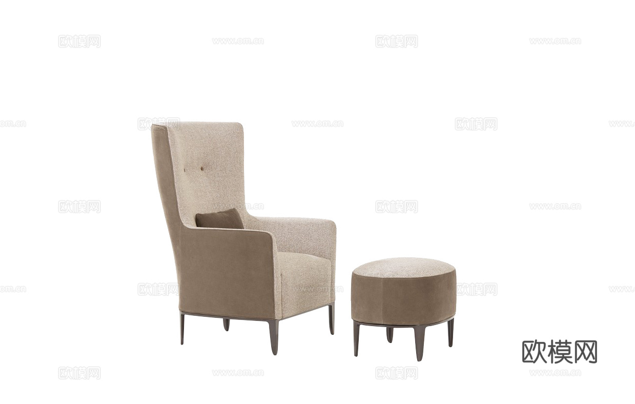 Poliform 休闲椅3d模型下载