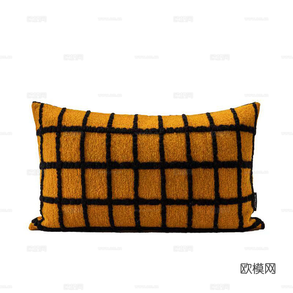 现代抱枕 枕头 格纹抱枕