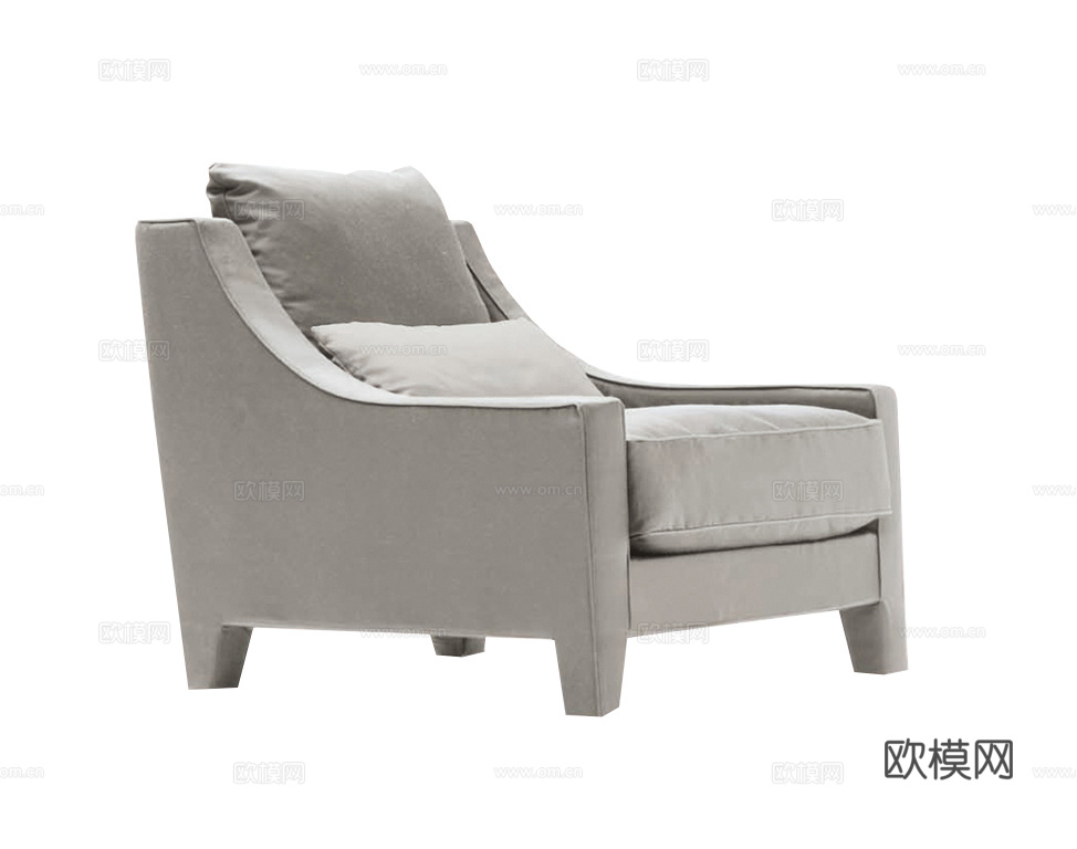 OPERA 简欧休闲椅3d模型下载
