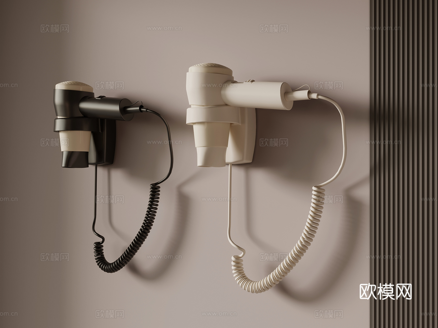 现代电器 吹风机su模型