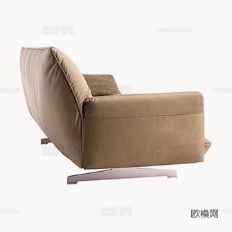 Poltrona Frau 意式双人沙发3d模型下载（渲染图5）