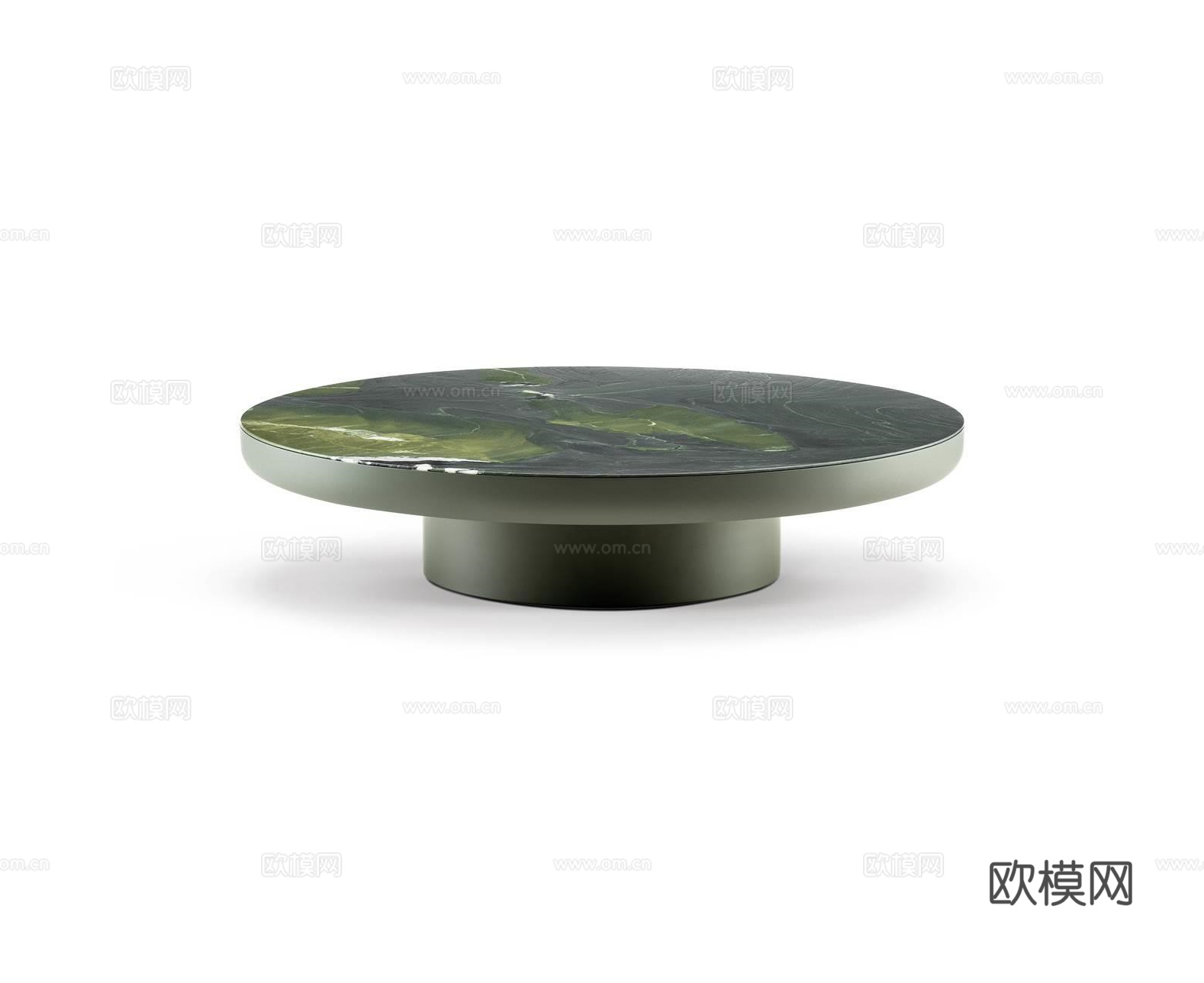 Minotti 意式圆餐桌3d模型下载（渲染图1）