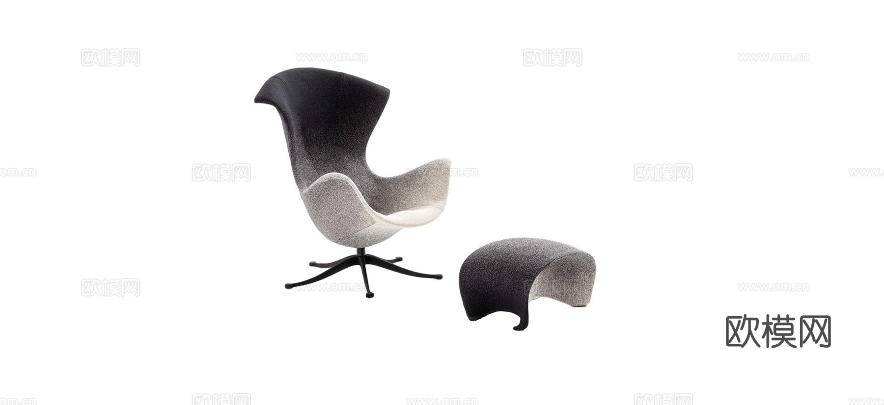 MOROSO 意式休闲椅3d模型下载（渲染图1）