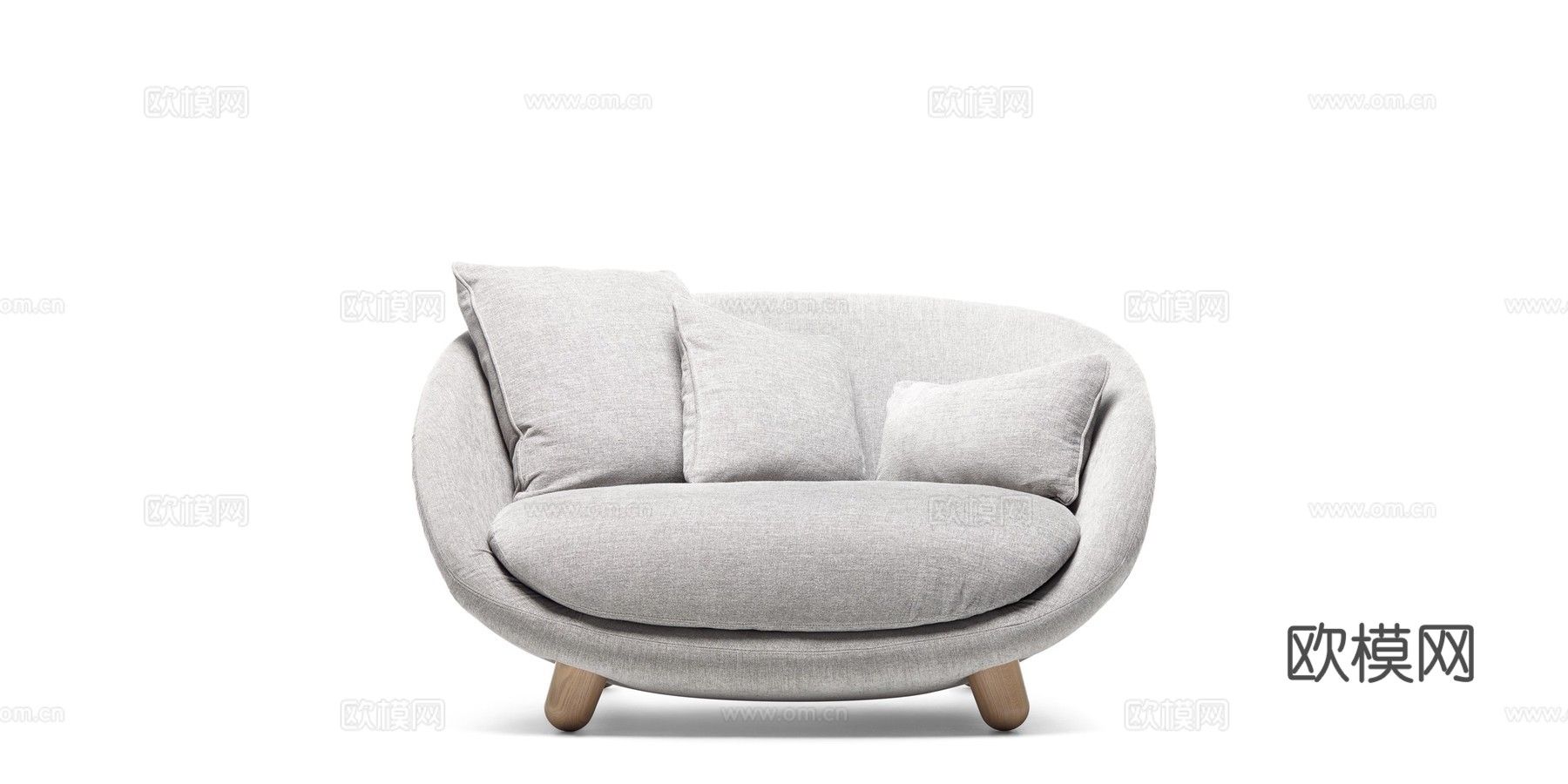 MOOOI 单人沙发3d模型下载（渲染图1）