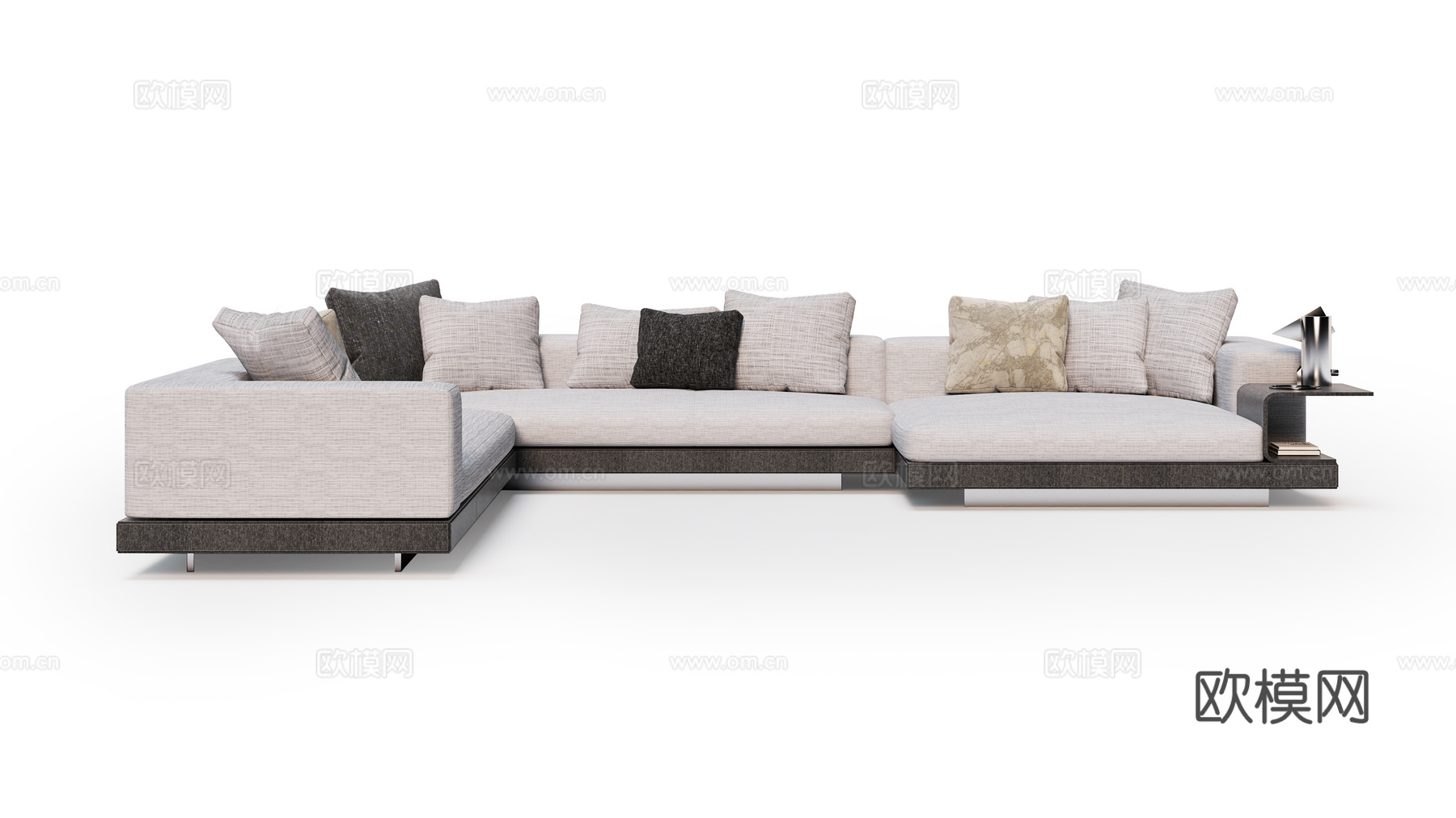 Minotti 意式转角沙发3d模型下载（渲染图2）