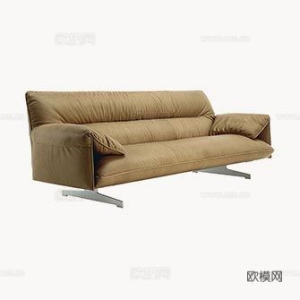 Poltrona Frau 意式双人沙发3d模型下载（渲染图4）