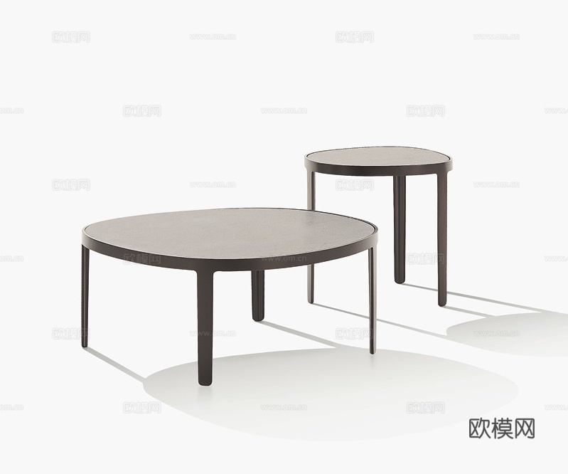 Poliform 茶几3d模型下载（渲染图1）