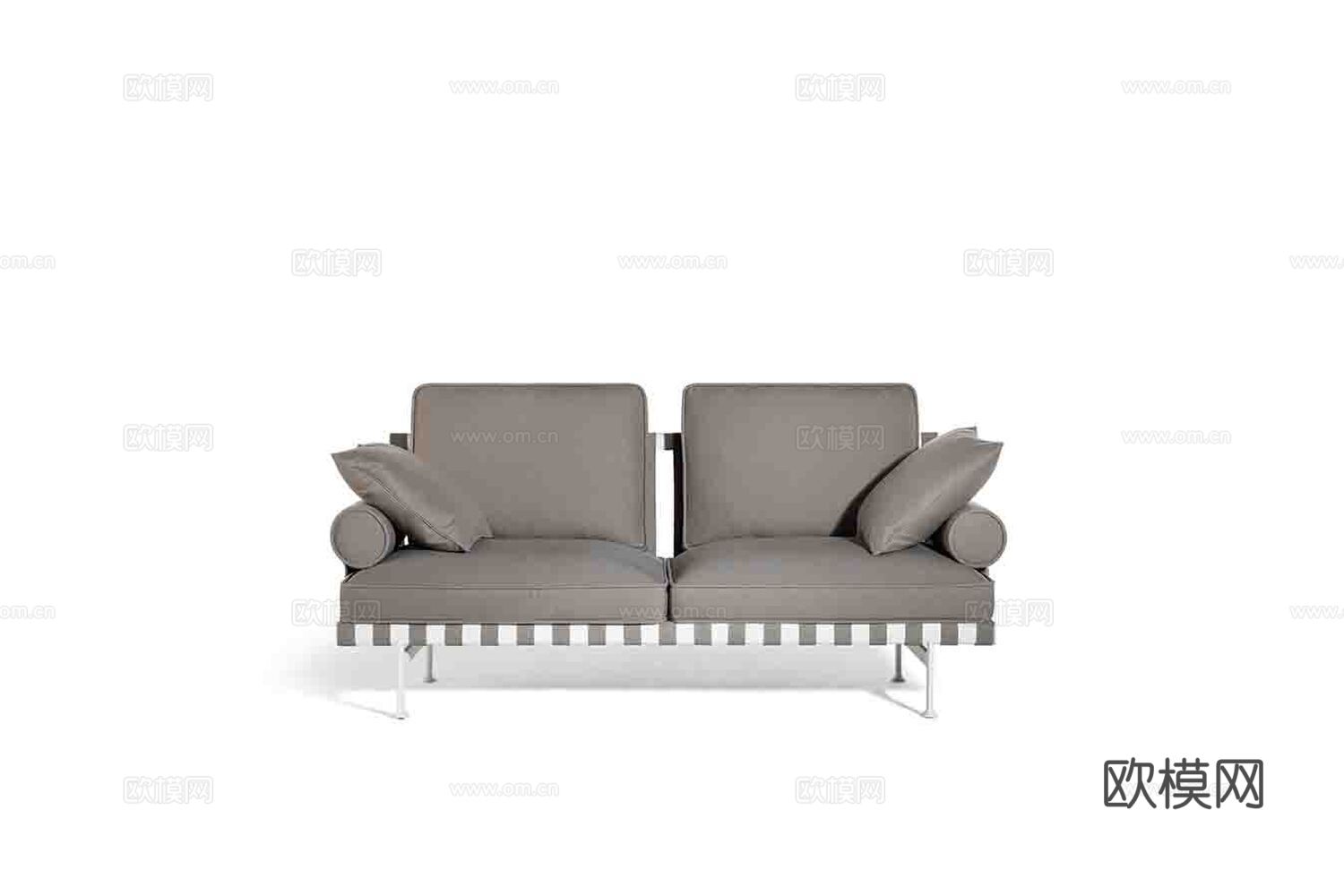Poltrona Frau 双人沙发3d模型下载（渲染图2）