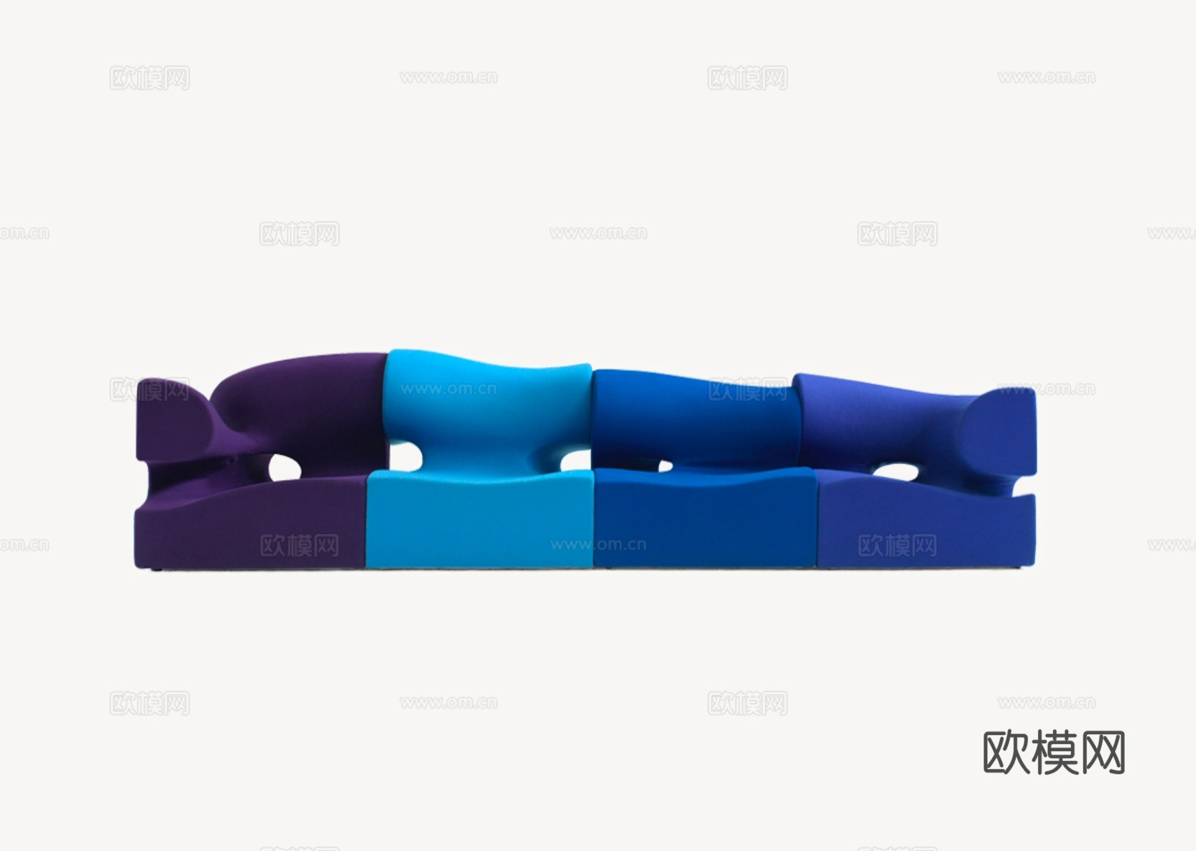 MOROSO 拼接四人沙发3d模型下载