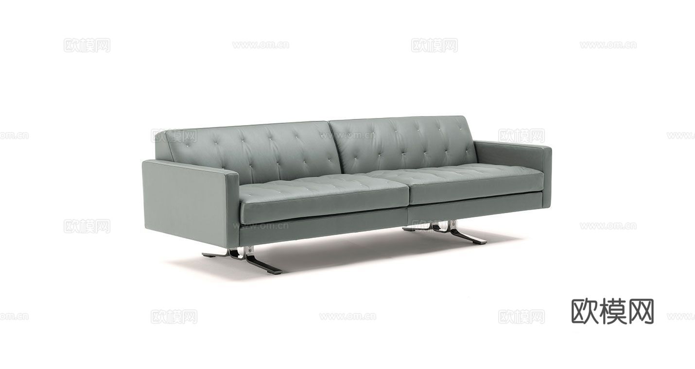 Poltrona Frau 双人沙发3d模型下载（渲染图2）