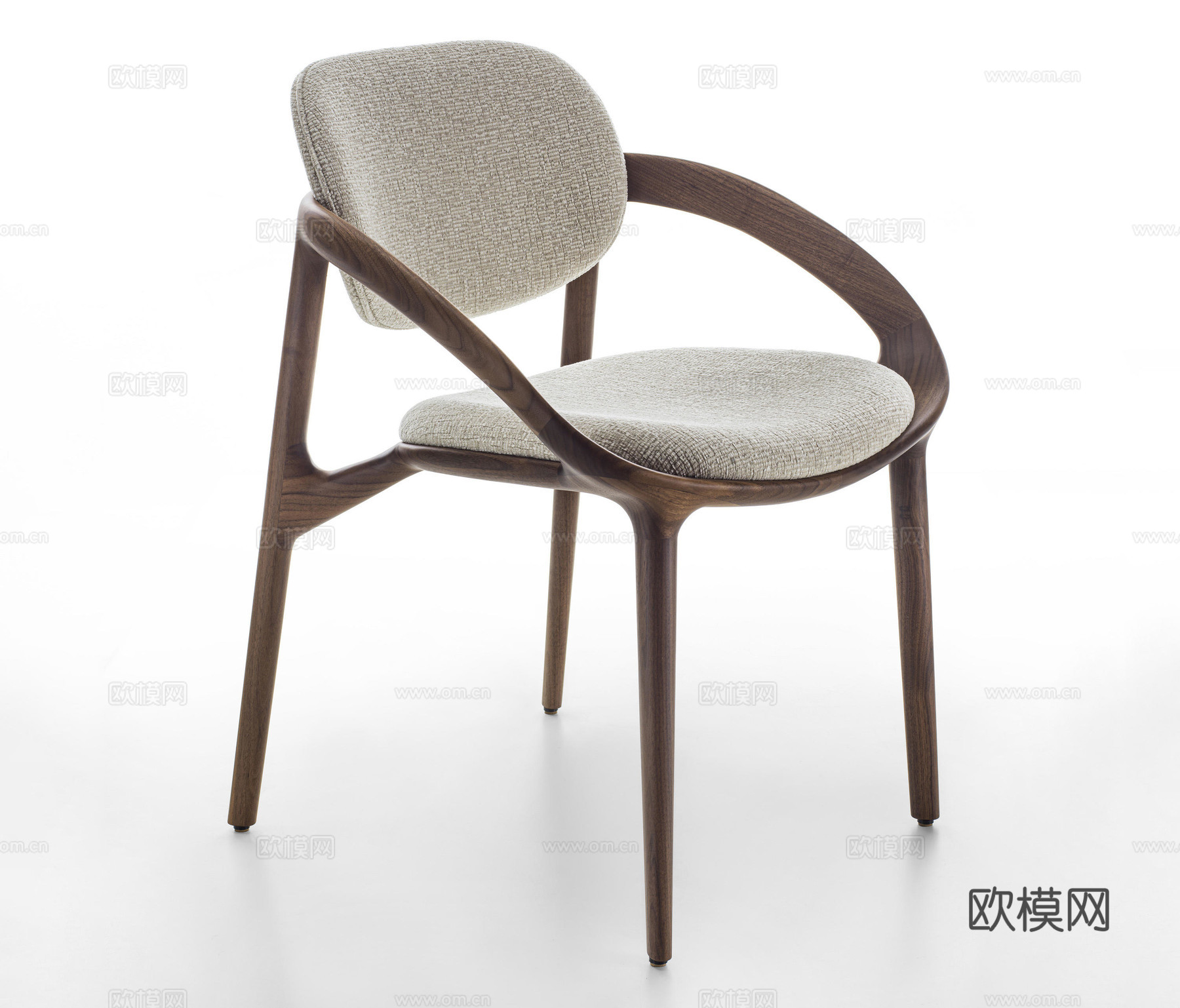 porada 中古餐椅3d模型下载（渲染图3）