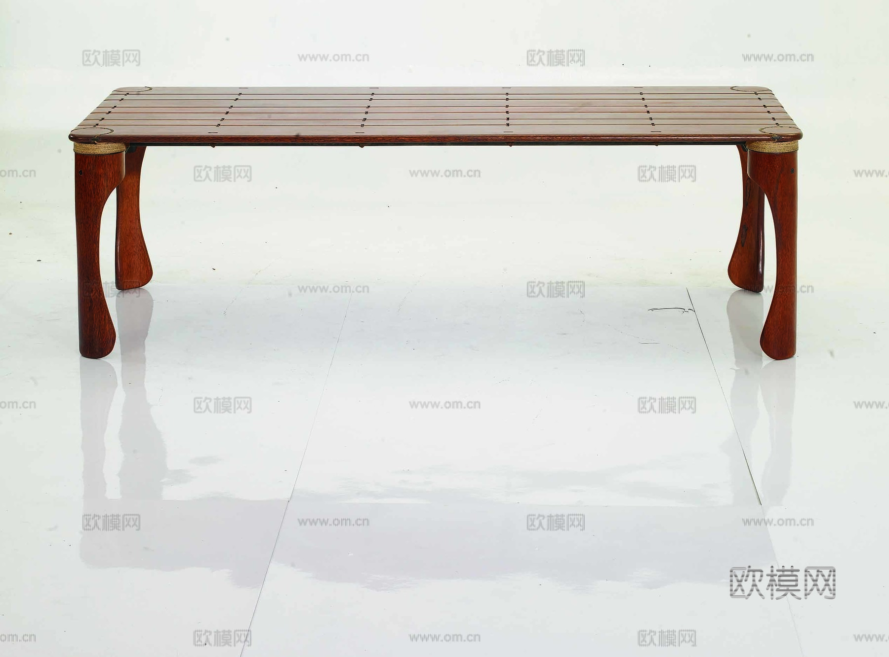 PACIFIC GREEN 中古风餐桌3d模型下载（渲染图2）