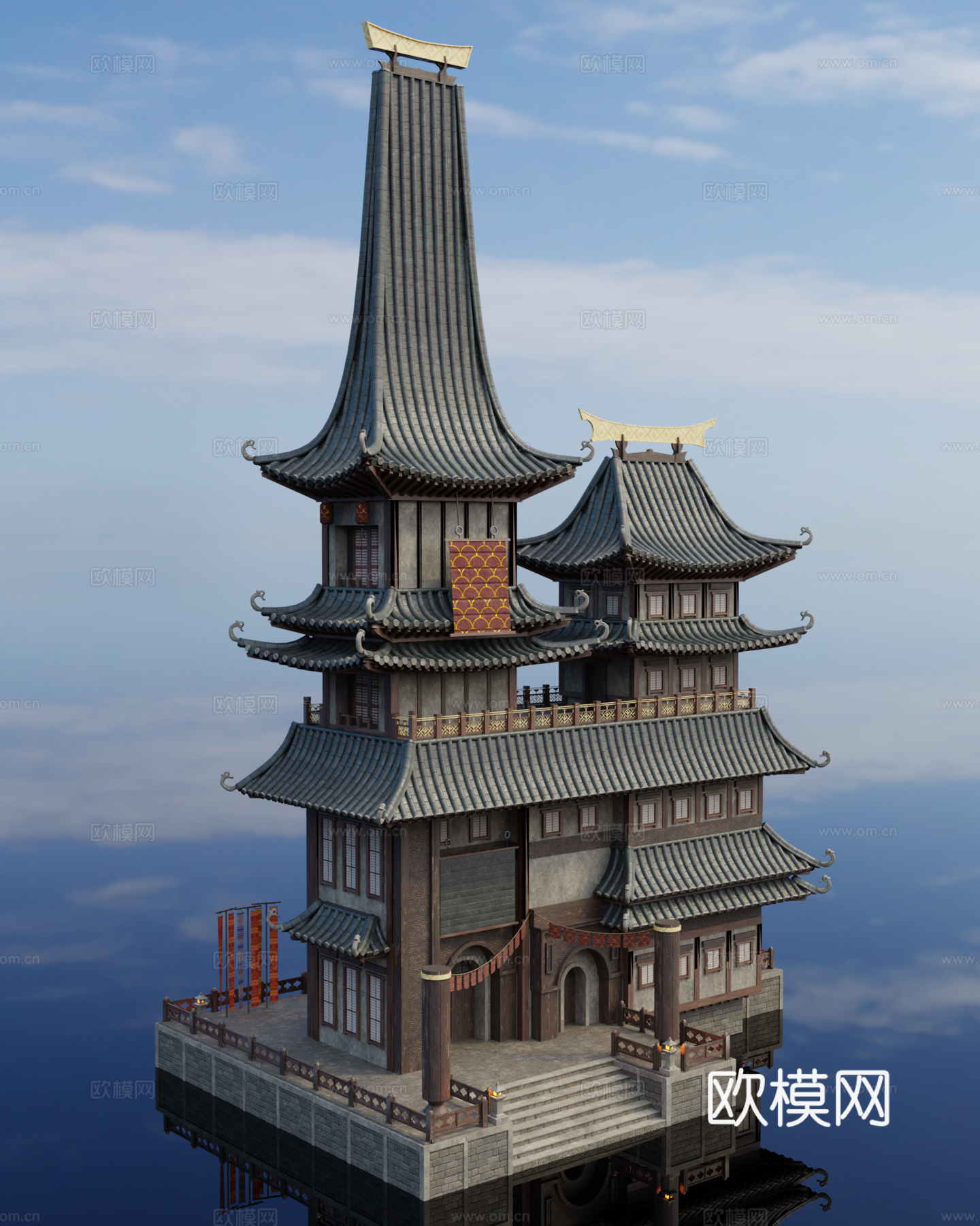 日式建筑 日式古建 日式城堡 日式宫殿 古建筑su模型