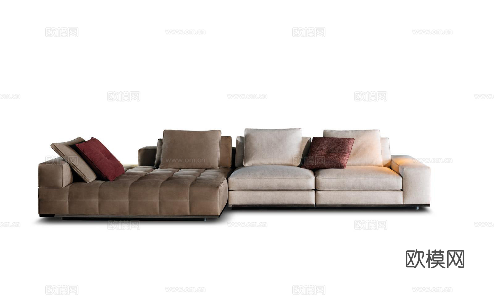 Minotti 意式转角沙发3d模型下载