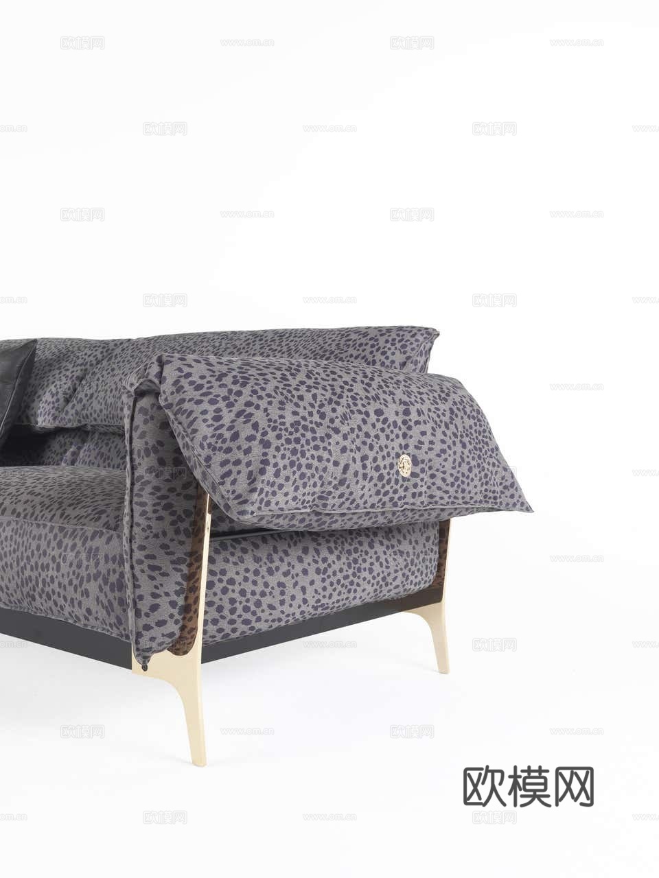 roberto canalll 意式双人沙发3d模型下载（渲染图1）
