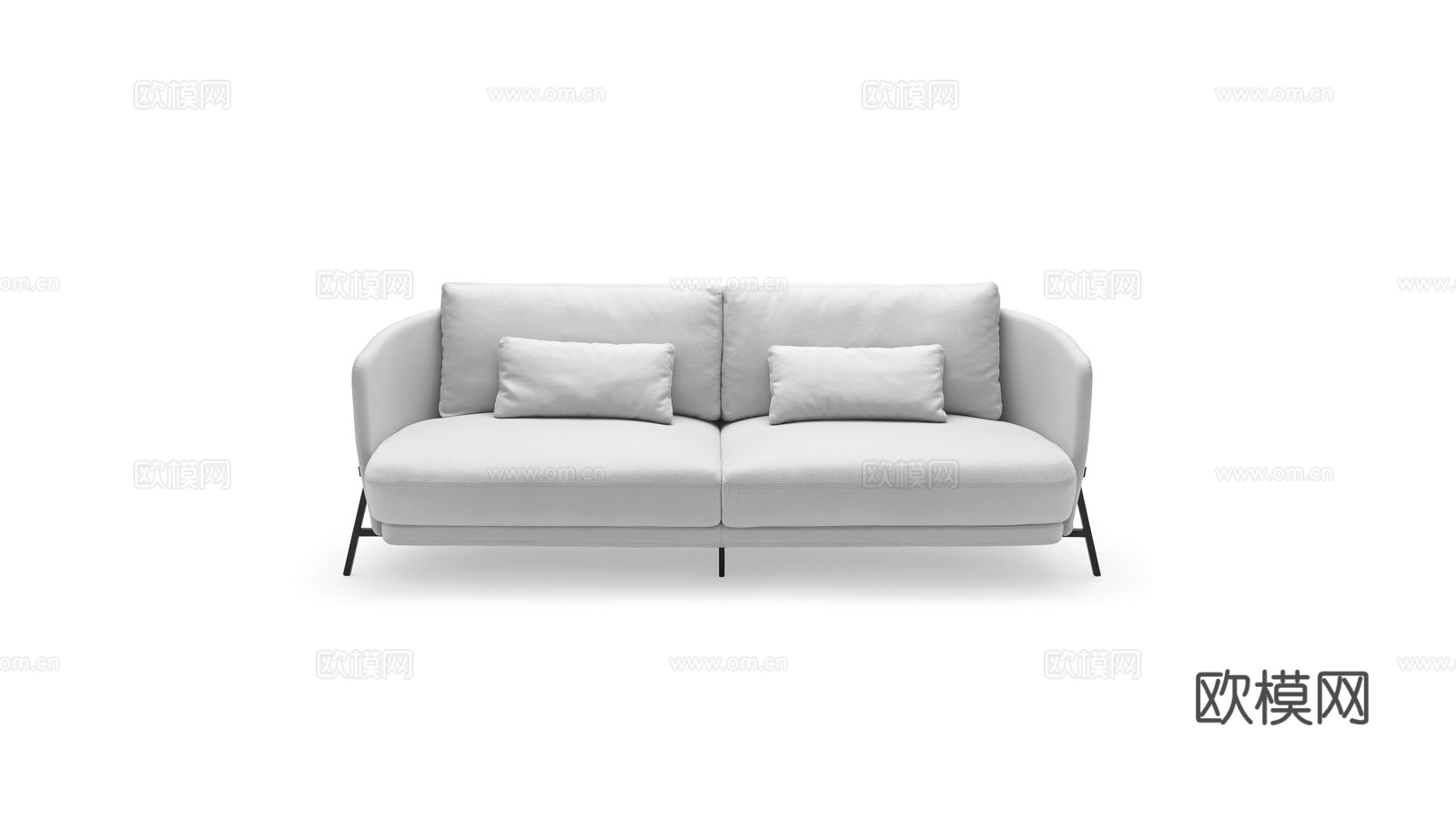 arflex 双人沙发3d模型下载（渲染图1）