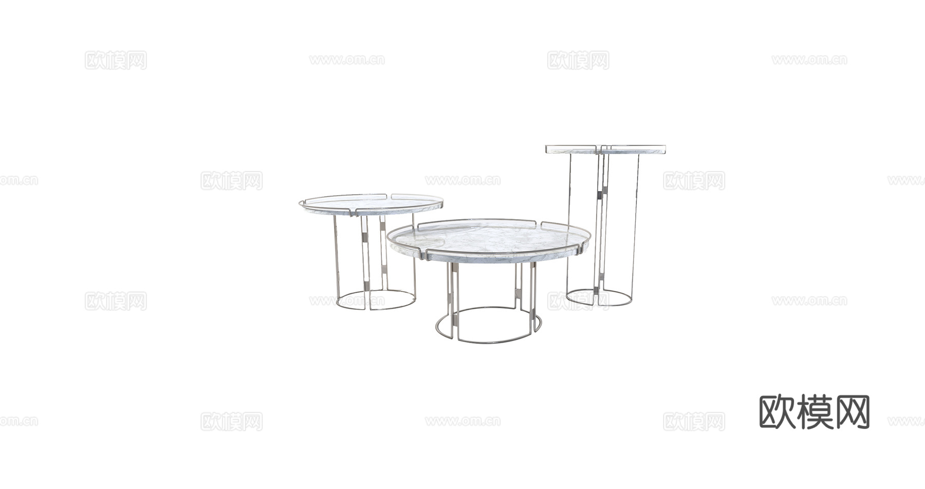 rochebobois 意式圆茶几3d模型下载（渲染图5）