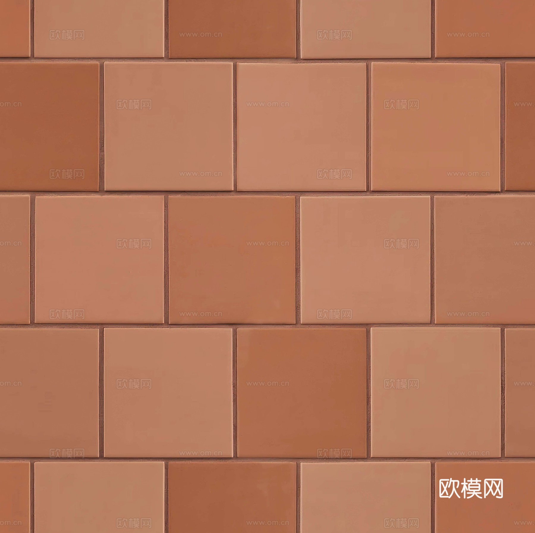 无缝橘色瓷砖