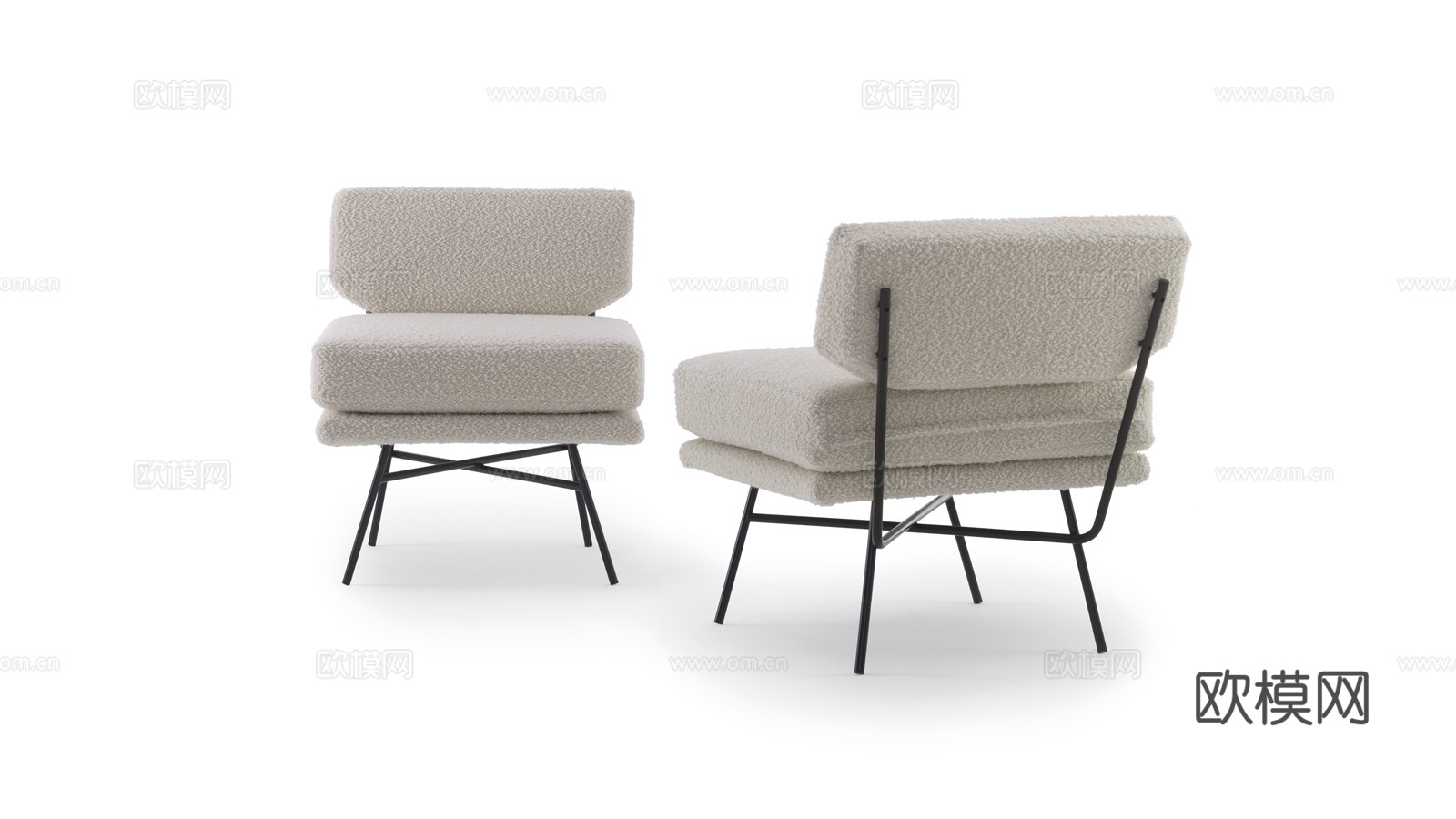 arflex 休闲椅3d模型下载（渲染图3）