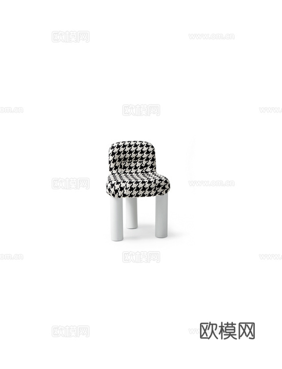 arflex 餐椅3d模型下载（渲染图1）