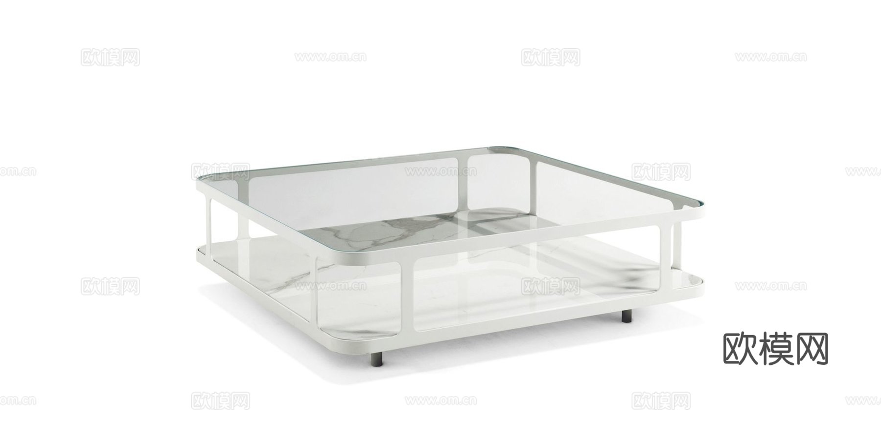 rochebobois 意式方茶几3d模型下载（渲染图4）